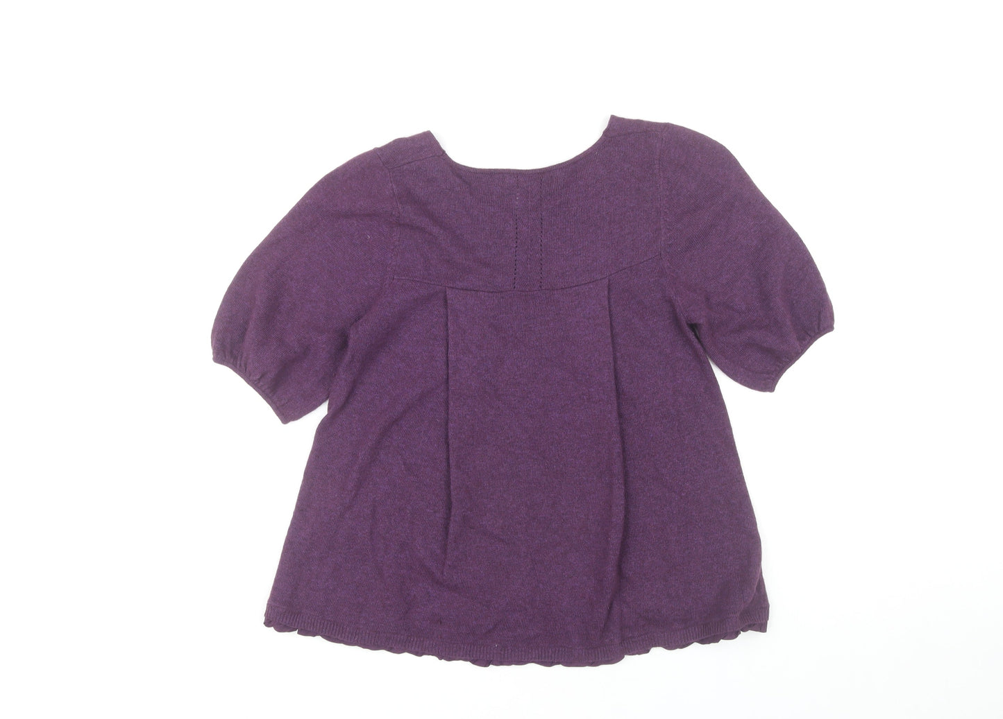 Jigsaw Women's Purple Round Neck Knit Jumper S