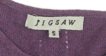 Jigsaw Women's Purple Round Neck Knit Jumper S