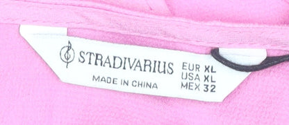 Stradivarius Women's Pink Dress Size XL