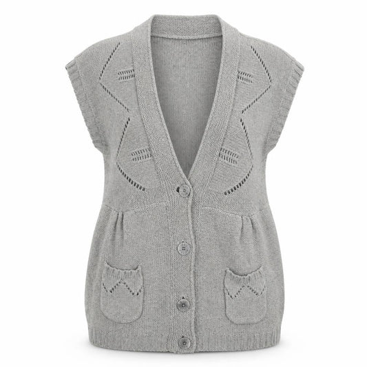 Womens UK Size M Ted Baker Grey Cardigan Jumper