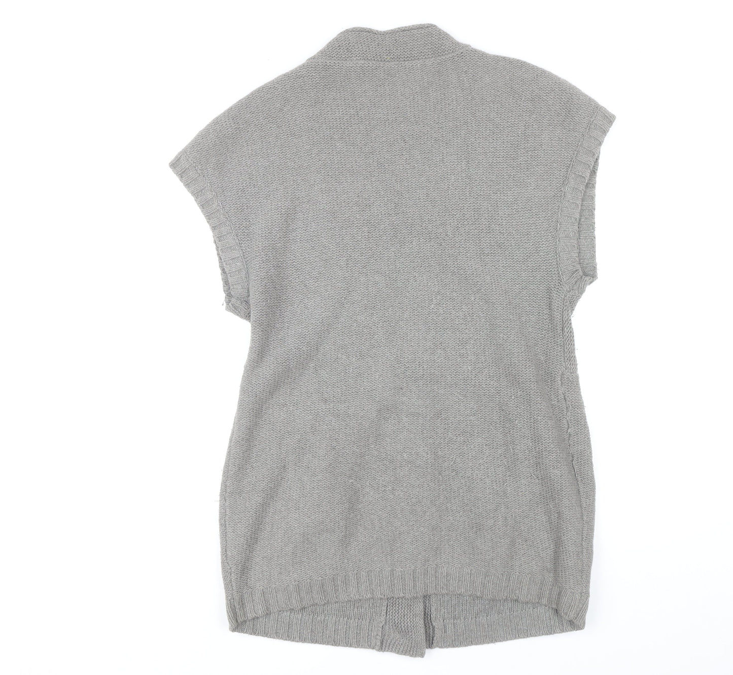 Womens UK Size M Ted Baker Grey Cardigan Jumper
