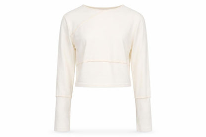 Womens UK Size 12 PRETTYLITTLETHING White Cropped T-Shirt