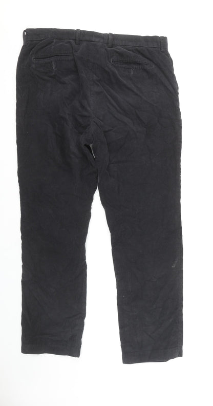 James Pringle Black Corduroy Trousers, Men's 38W, Stylish