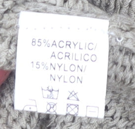 VMNY Women's Grey Cardigan L 3/4 Sleeve V-Neck