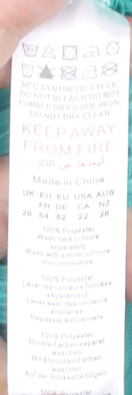 Boohoo Women's Green Plus Size Bodysuit, UK 26