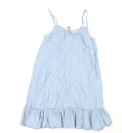 Denim Co Women's Blue Slip Dress Size 8 Casual