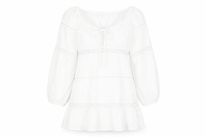 Boohoo Women's White Off Shoulder Dress Size 12
