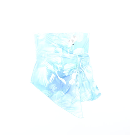 Bershka Women's Blue Strapless Camisole Top Size S