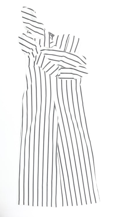 Stylewise Women's Striped Wide-Leg Jumpsuit Size 10