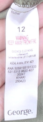 George Women's Green Satin Camisole Tank Top Size 12