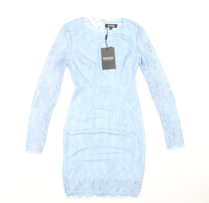 Missguided Blue Lace Dress, Size 8, Women, New