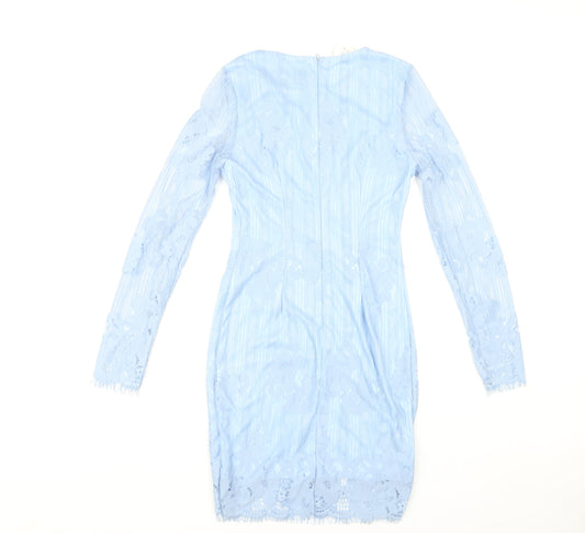 Missguided Blue Lace Dress, Size 8, Women, New