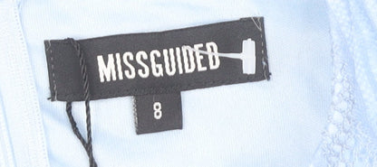Missguided Blue Lace Dress, Size 8, Women, New
