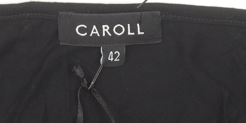 Caroll Women's Black Viscose Blouse Size 14