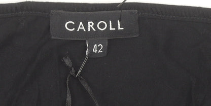 Caroll Women's Black Viscose Blouse Size 14