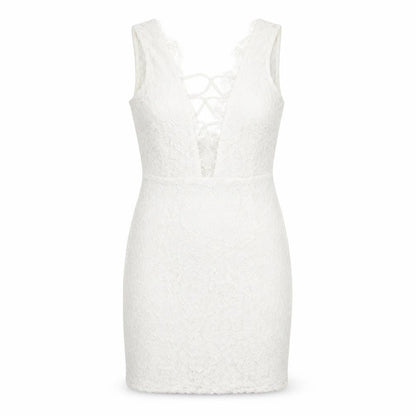 Missguided Womens Ivory Short Sheath Dress Size 8