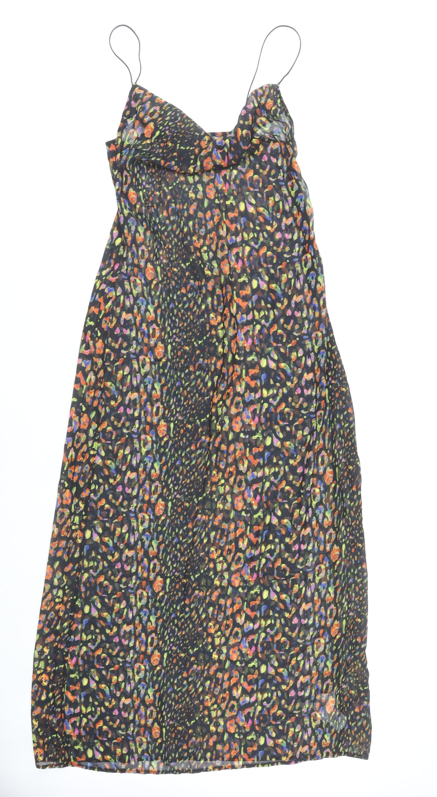 Missguided Women's Multicoloured Slip Dress Size 8