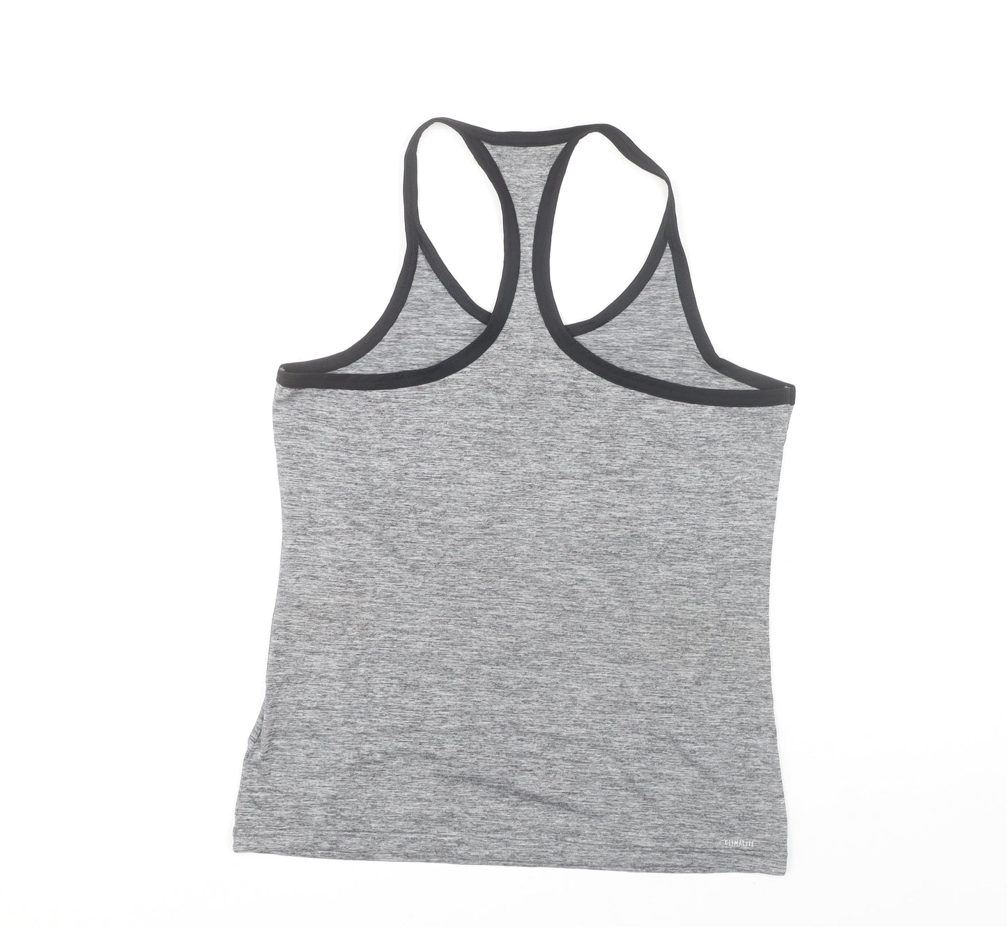 Adidas Women's Grey Racerback Tank, Size S, Athletic Fit