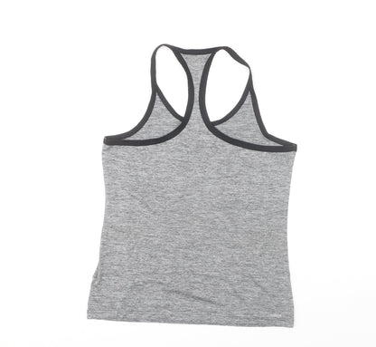 Adidas Women's Grey Racerback Tank, Size S, Athletic Fit