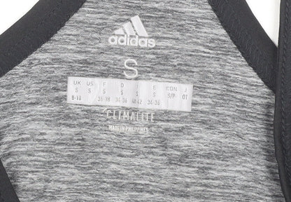 Adidas Women's Grey Racerback Tank, Size S, Athletic Fit