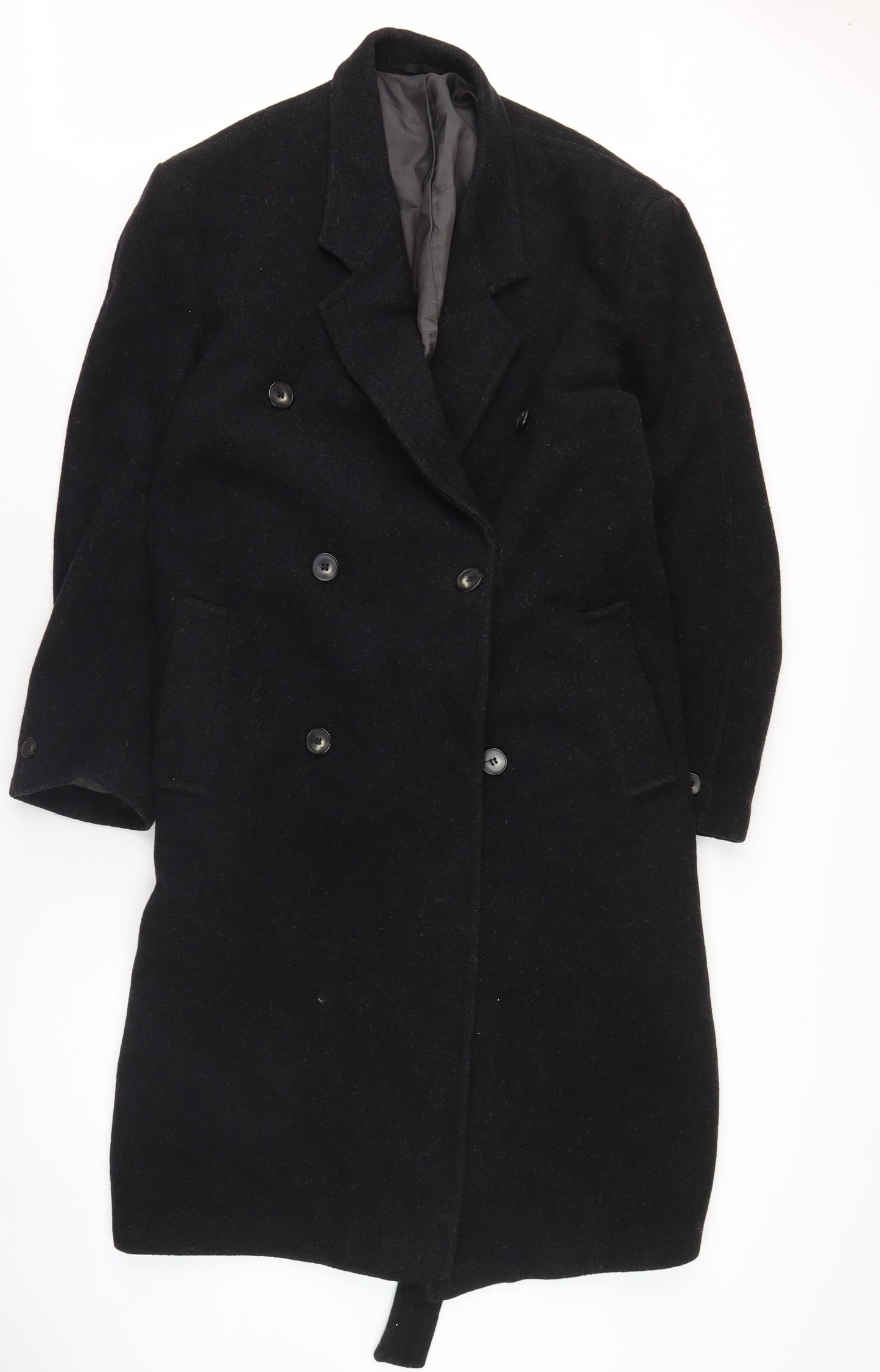 Willson Tailoring Men's Black Wool Pea Coat S
