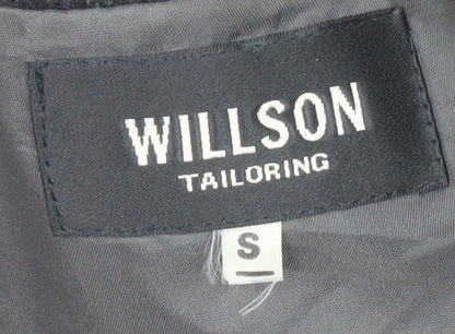 Willson Tailoring Men's Black Wool Pea Coat S