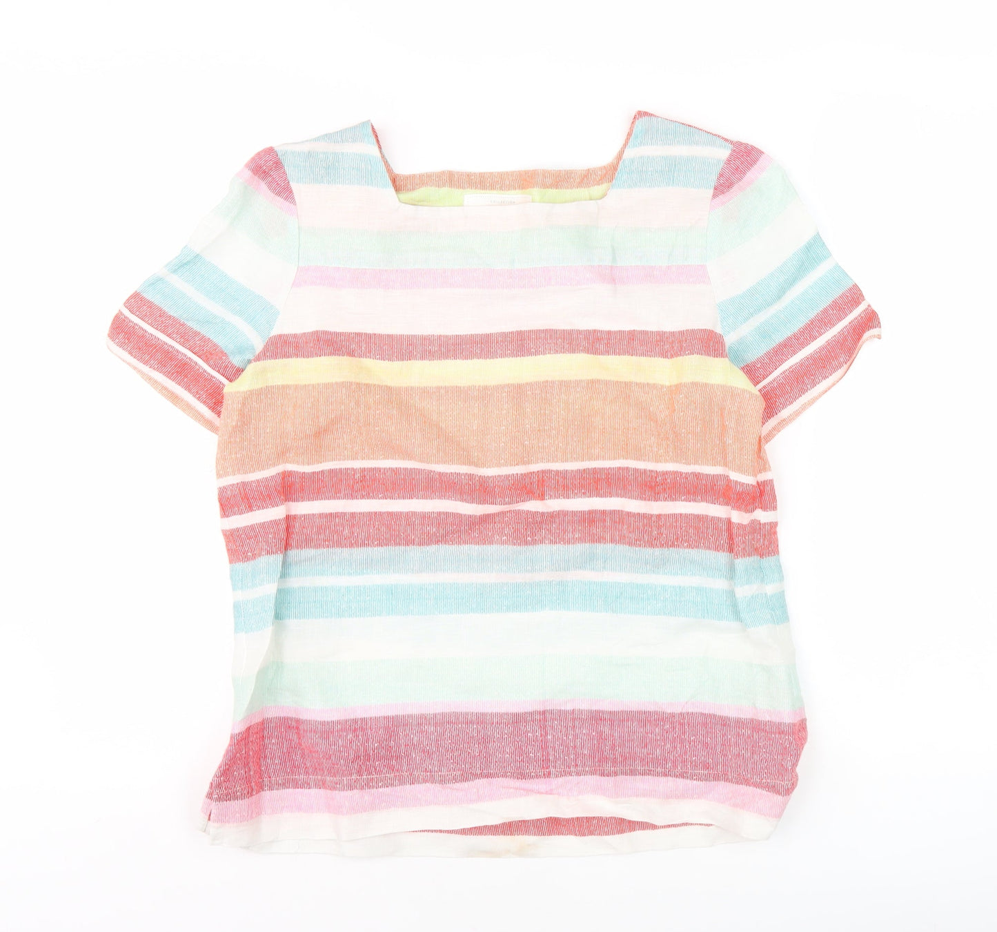 John Lewis Women's Multicoloured Linen Blouse