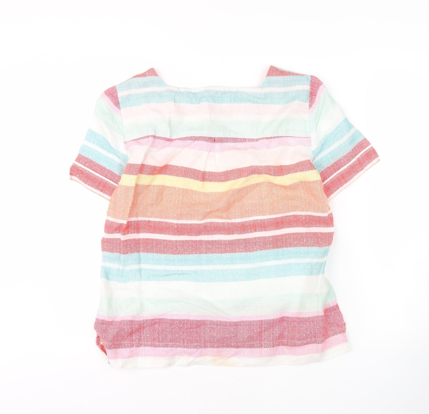 John Lewis Women's Multicoloured Linen Blouse