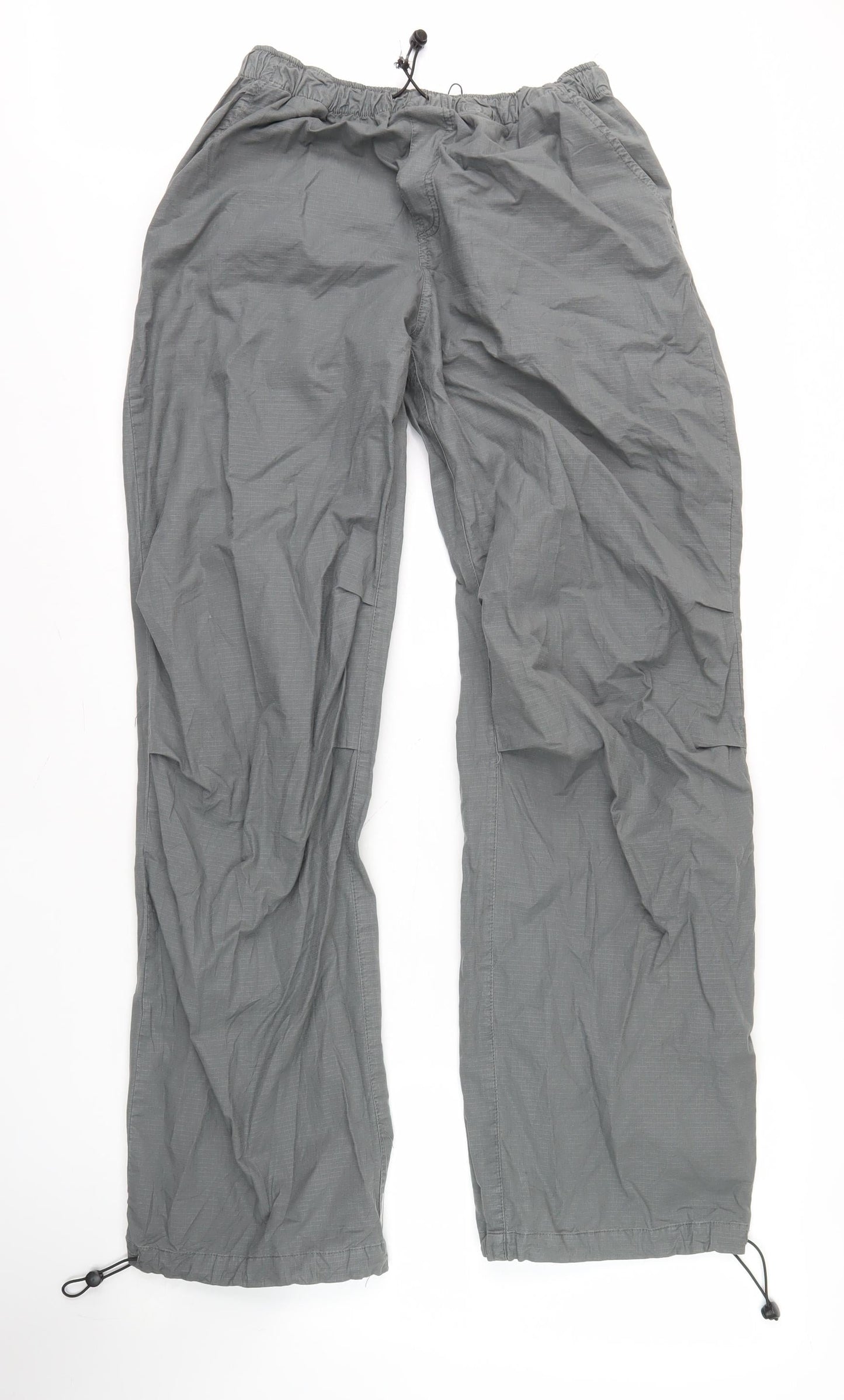 Womens UK Size 8 Zara Relaxed Fit Cargo Grey Trousers