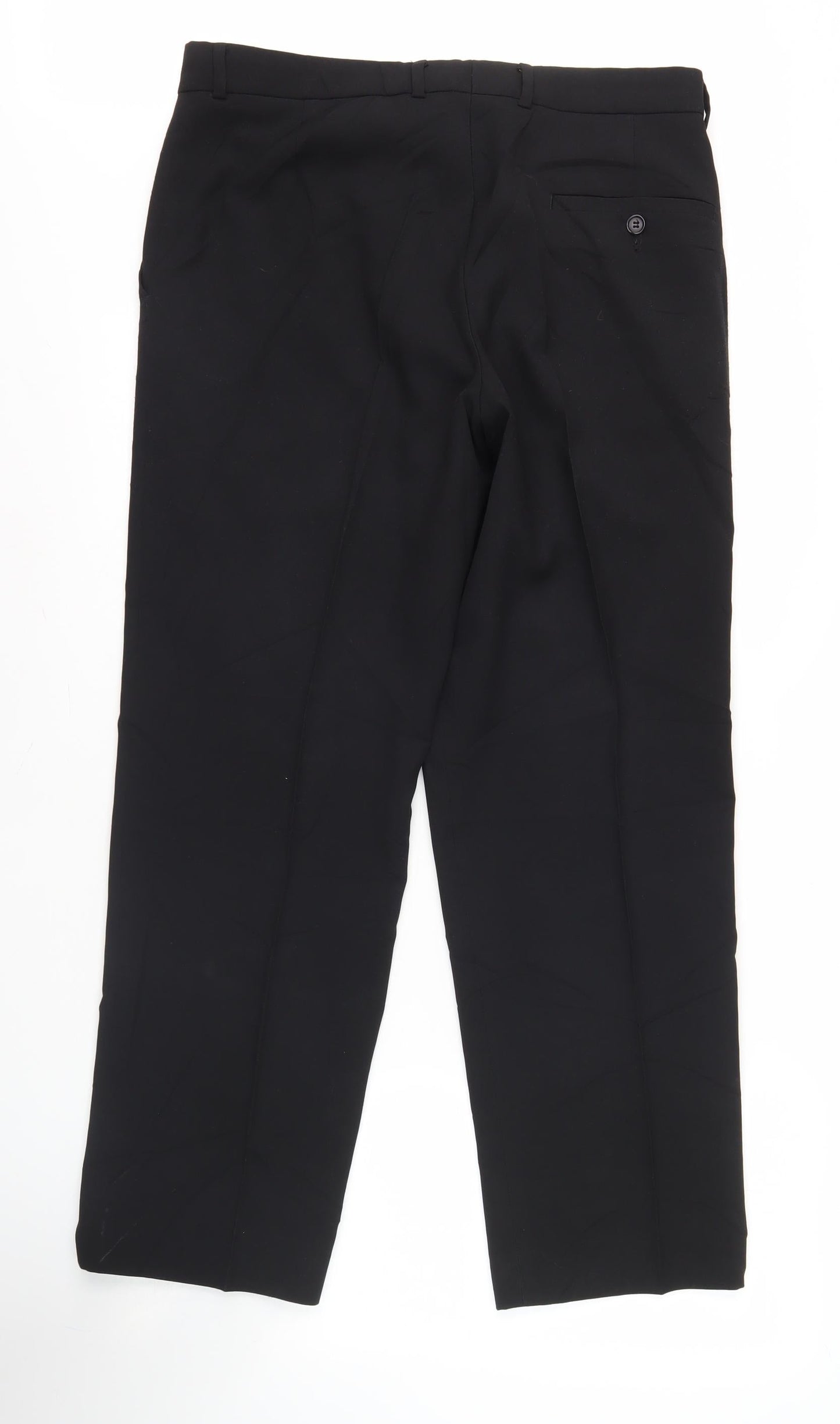 Moss Men's Black Dress Pants 34 Short Formal