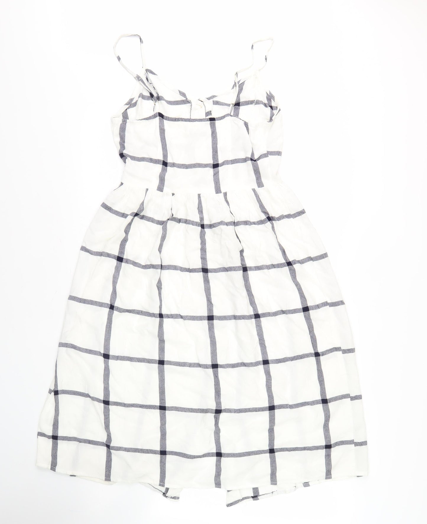 Earth Angel Women’s White Check Shift Dress M