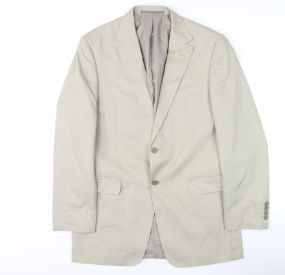 Mens UK Size 40 Marks and Spencer Regular Beige Suit Jacket