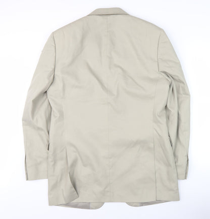 Mens UK Size 40 Marks and Spencer Regular Beige Suit Jacket