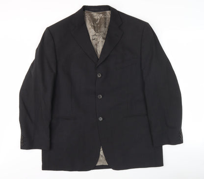 Marks and Spencer Men's Charcoal Wool Blazer, Size 42