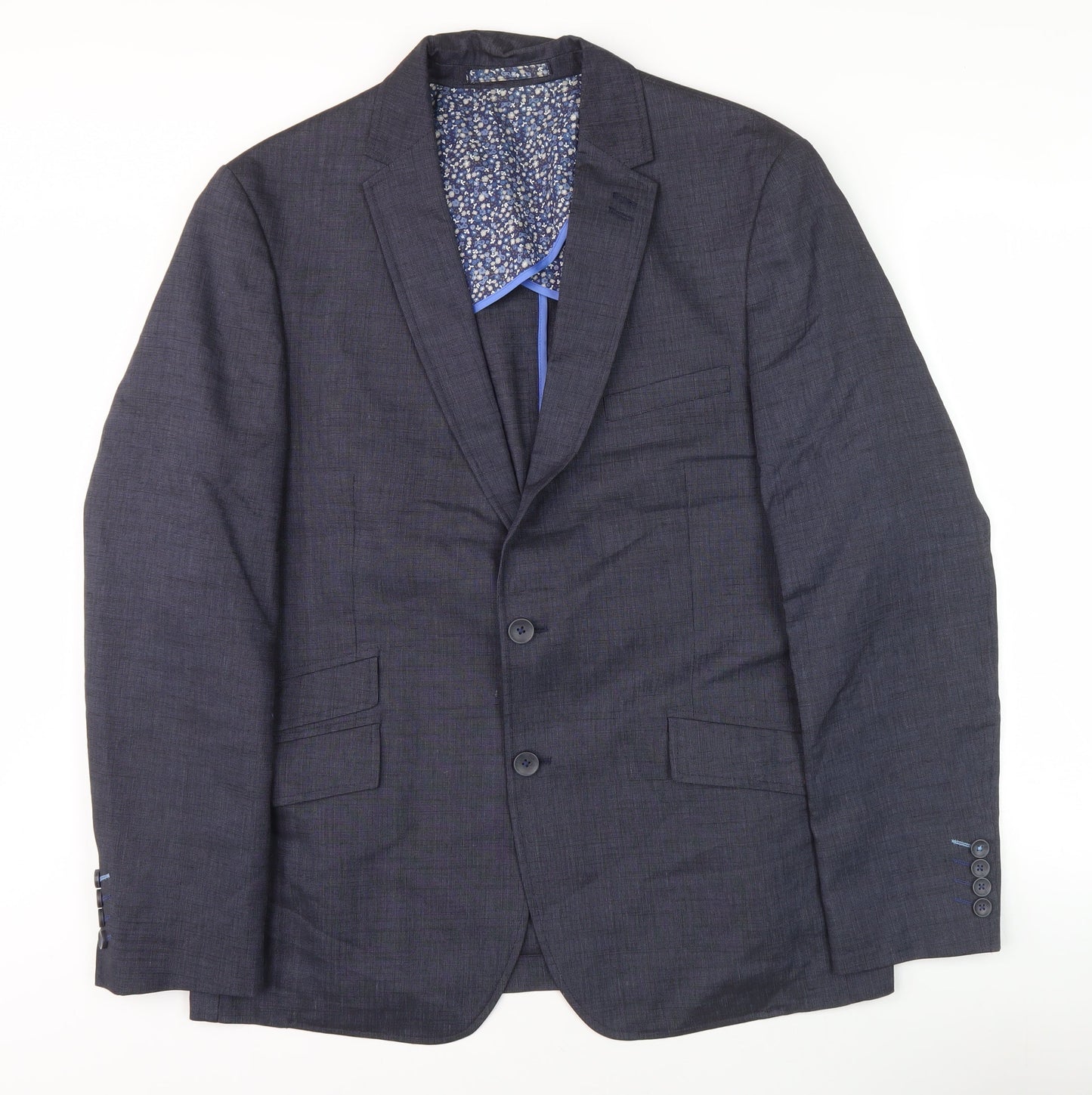 Mens UK Size 42 Marks and Spencer Regular Blue Suit Jacket
