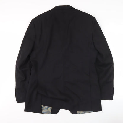 Mens UK Size 38 Remus Uomo Regular Black Suit Jacket