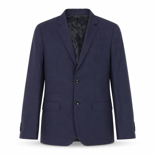 Front view of Mango Men's Blue Blazer, size UK 38, Regular Fit, Formal