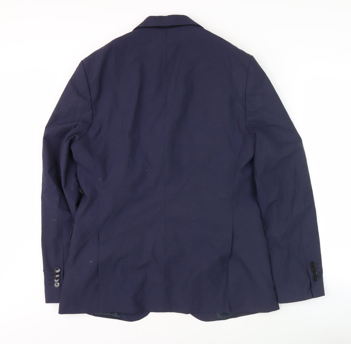 MNG Men's Blue Blazer, Size UK 38 Regular Fit, Formal