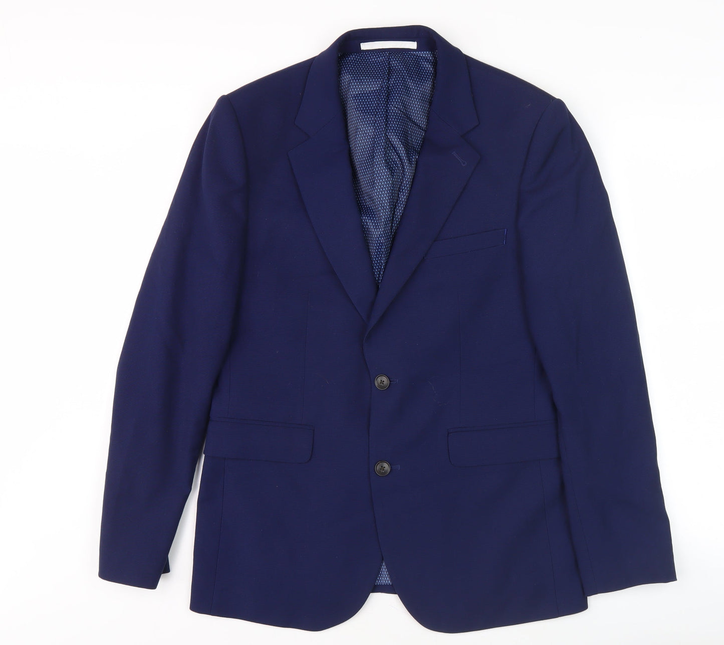 Mens UK Size 38 Burton Regular Blue Suit Jacket