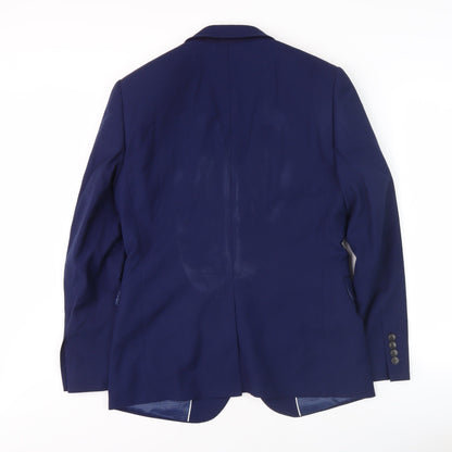 Mens UK Size 38 Burton Regular Blue Suit Jacket