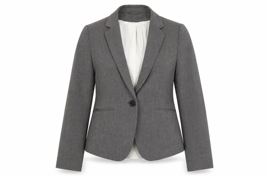 Womens UK Size 10 H&M Regular Grey Blazer