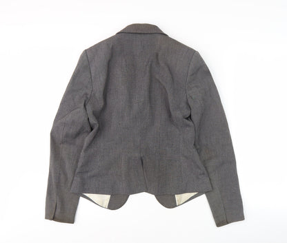 H&M Women's Grey Blazer, Size 10, Regular Fit