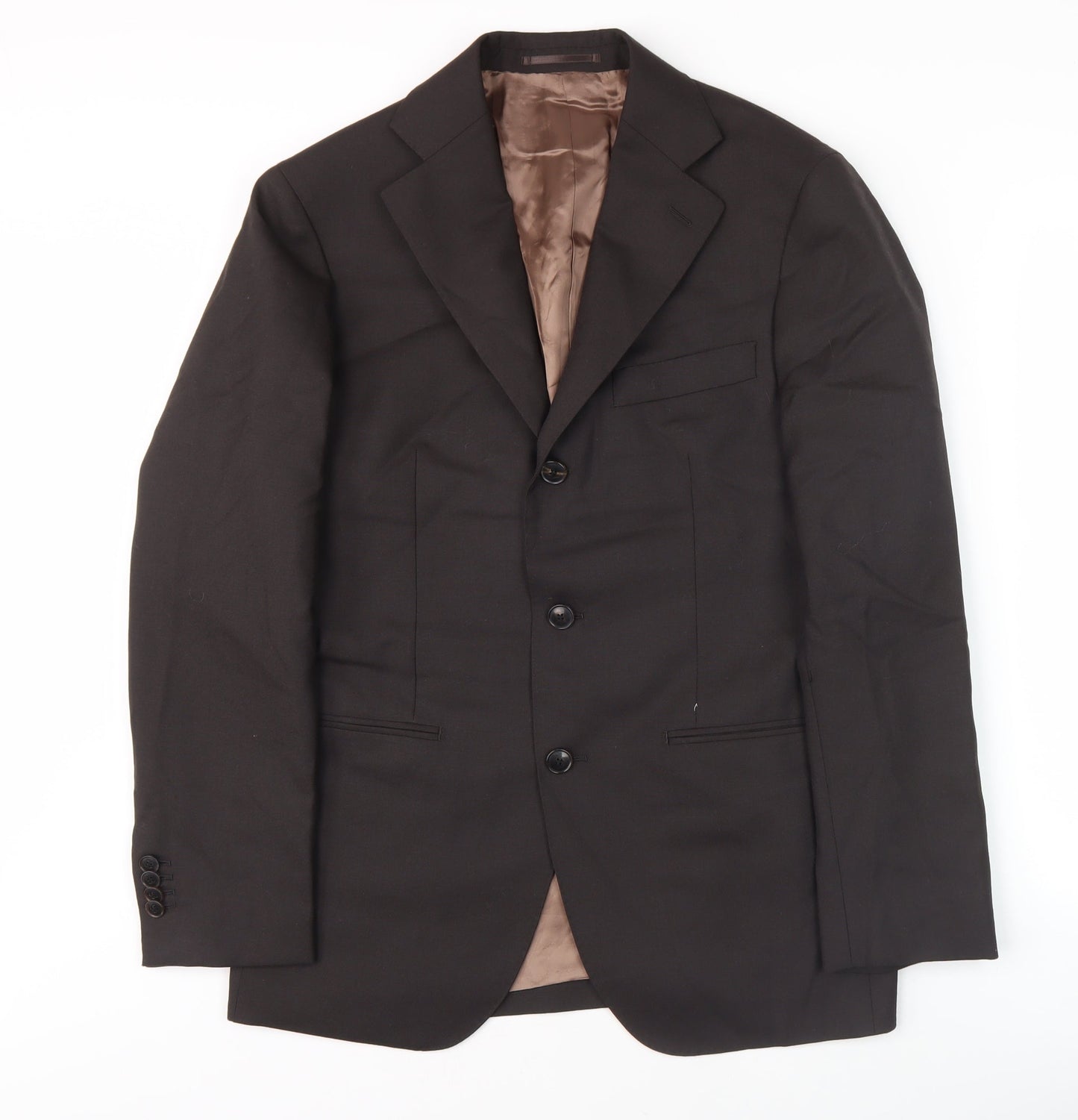 Sarto Men's Brown Wool Suit Jacket M Single-Breasted