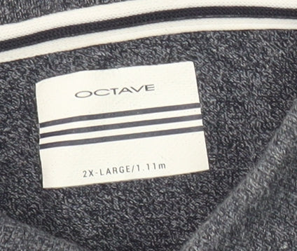 Octave Men's Blue Polo Shirt 2XL Cotton Blend