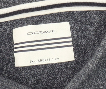 Octave Men's Blue Polo Shirt 2XL Cotton Blend