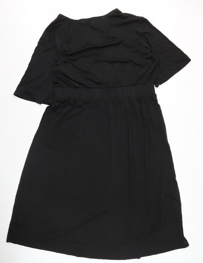 Feather & Bone Women's Black XL Dress