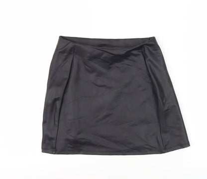 H&M Women's Black Skirt S - Machine Washable, Elegant