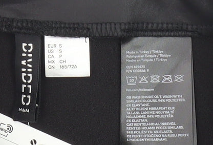 H&M Women's Black Skirt S - Machine Washable, Elegant