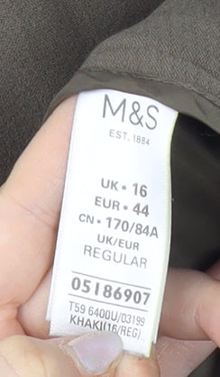 Womens UK Size 16 Marks and Spencer   Green Trousers