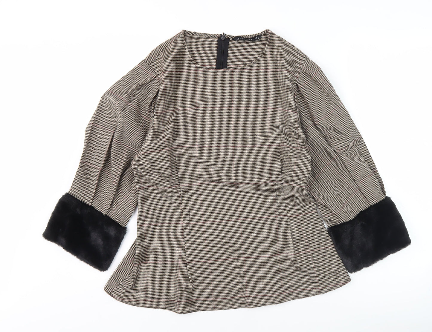 Zara Woman Women's Multicoloured Blouse 3/4 Sleeve M